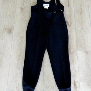 Obermeyer Vintage 80's Black Stirrup Snow Bib sz 12 MINT